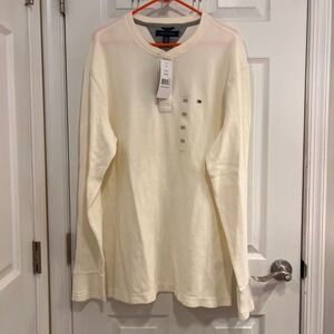 Tommy Hilfiger Men's Long Sleeve Henley Shirt